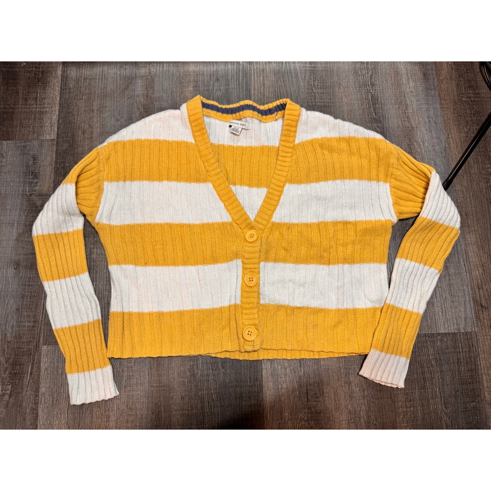 Women's American Eagle Striped Cardigan Y2K